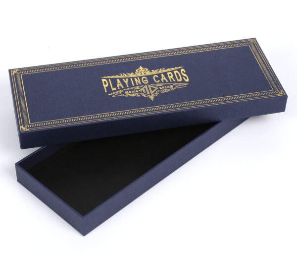 Personalized Gold Foil Logo Card Game Paper Box Packaging