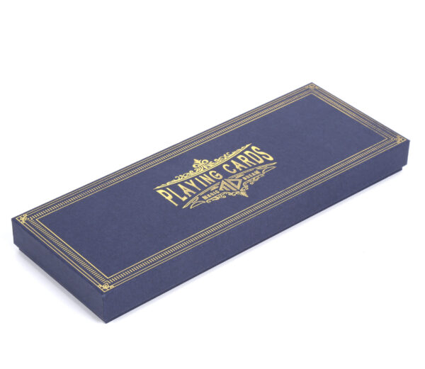Personalized Gold Foil Logo Card Game Paper Box Packaging